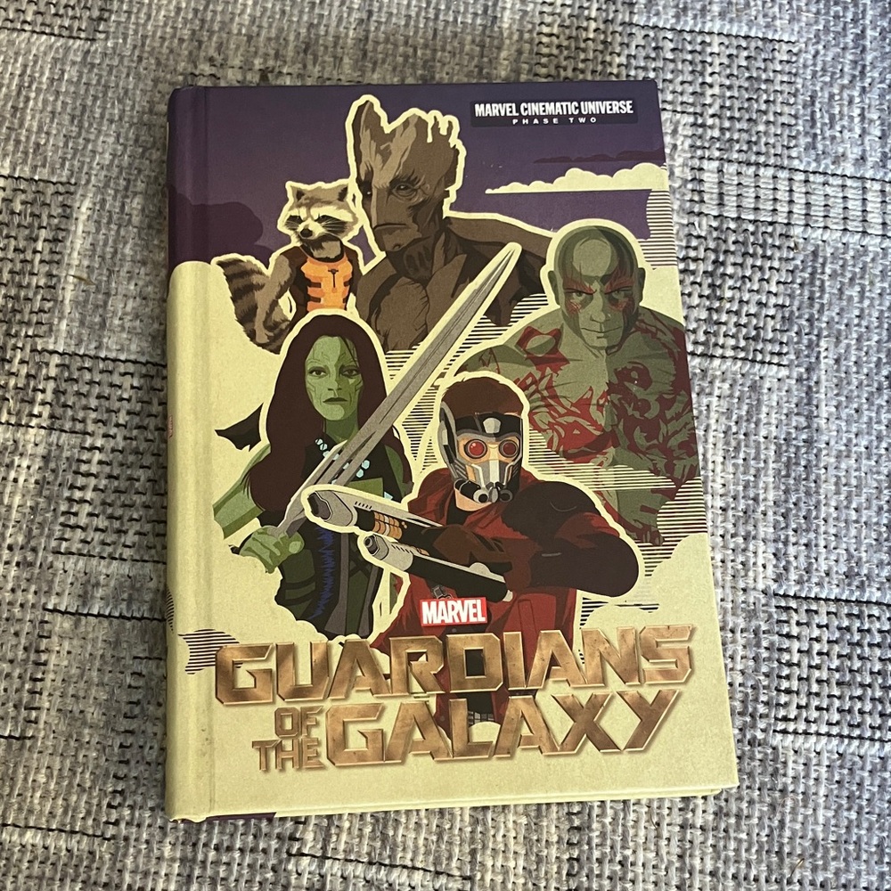 Marvel Guardians of the Galaxy Illustrated Hardcover - Gold and Green